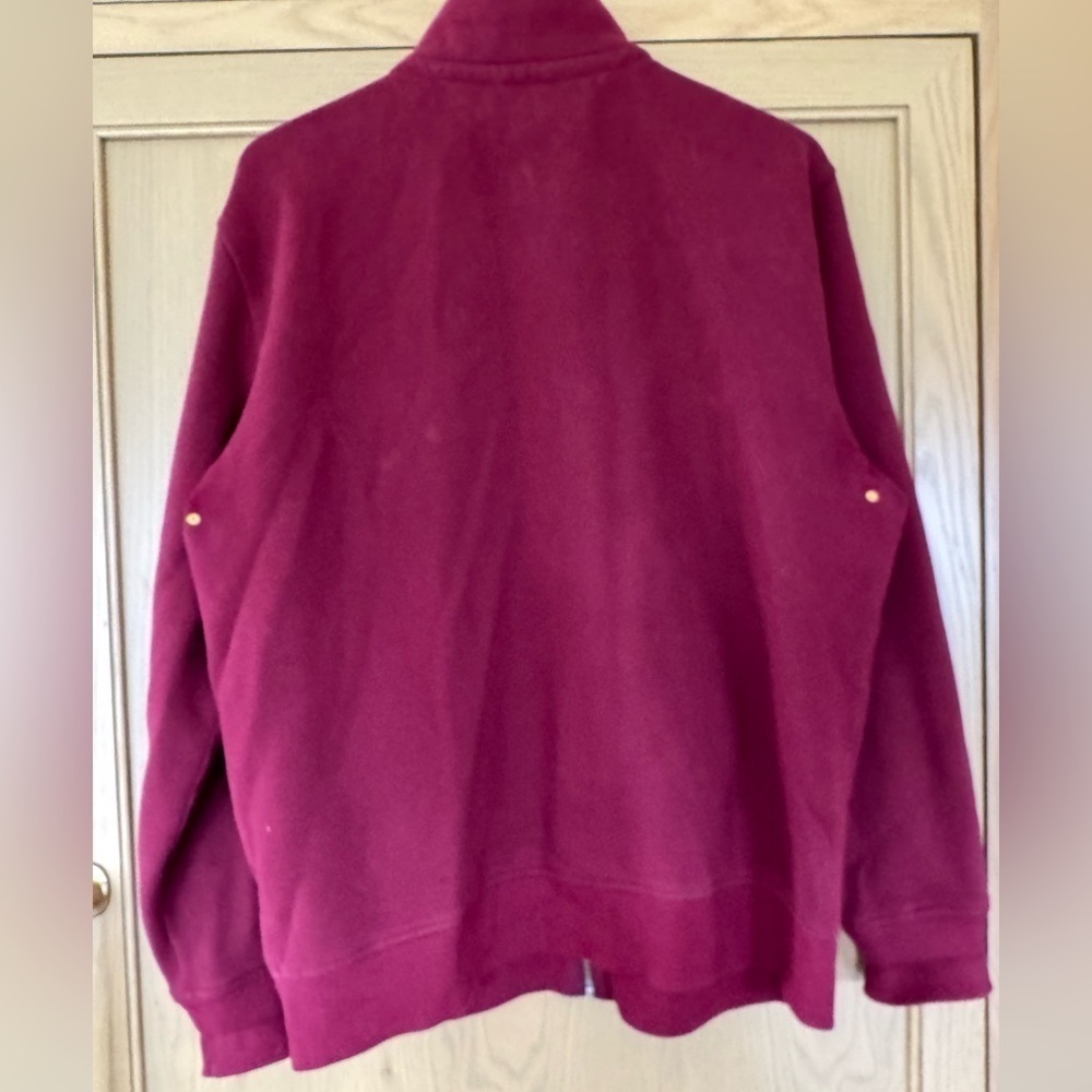 Tommy Hilfiger Varsity 1985 Maroon Jacket / 2012 / Burgandy Zip Front / large - Picture 12 of 13